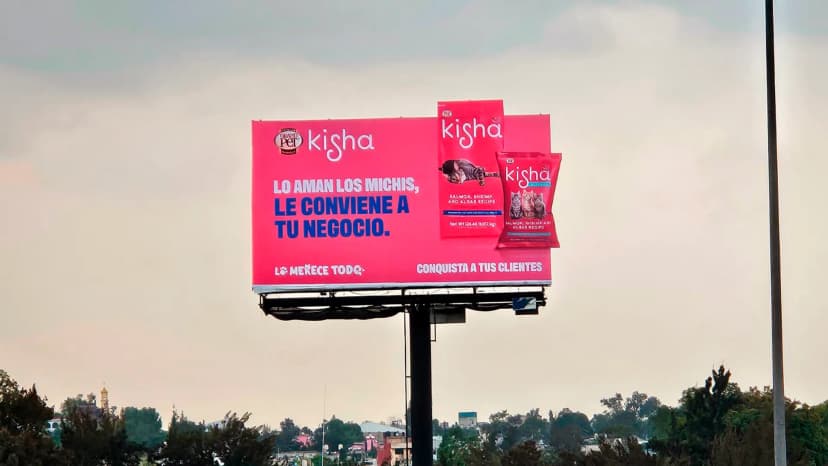 Espectacular Volumétrico publicitario naranti